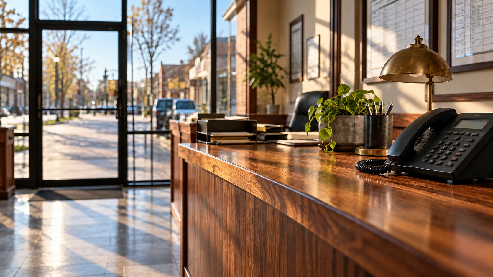 The same reception in morning light